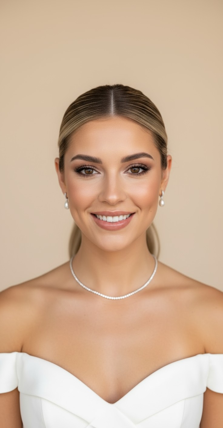 After Ponytail Bridesmaid Hair